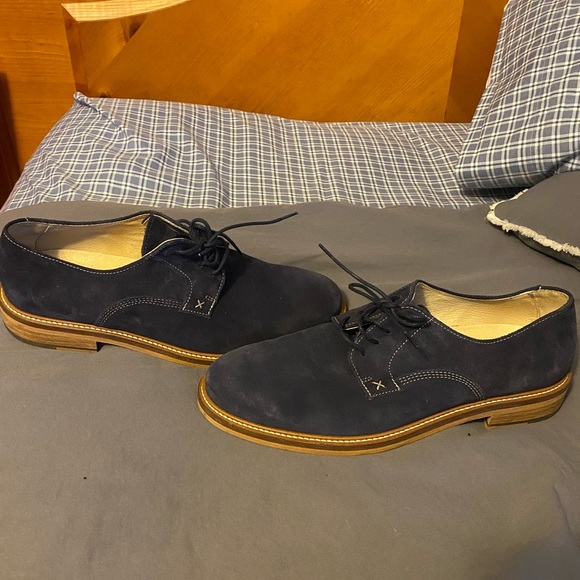 Navy blue wolverine dress shoes size 11.5 - Picture 1 of 3